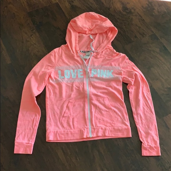 PINK Victoria's Secret Tops - Victoria Secret PINK Zip-up Hoodie